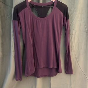 Purple workout top
